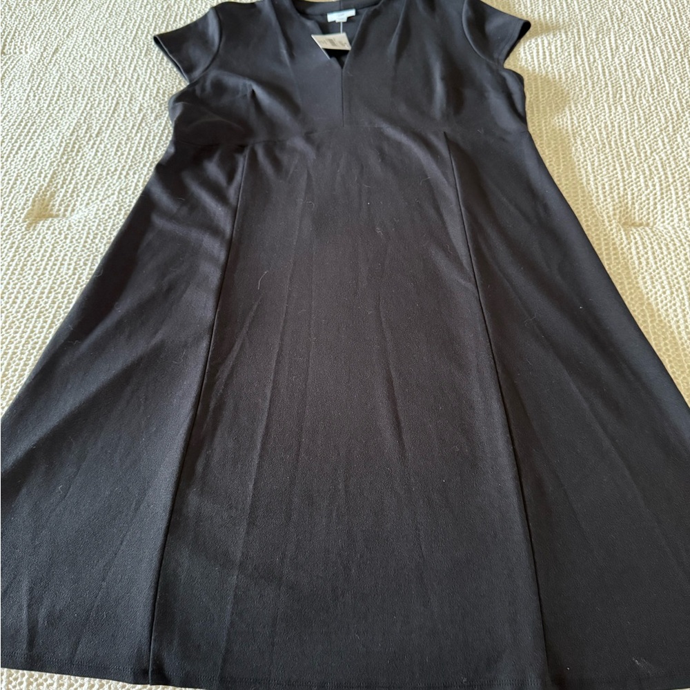 J. Jill Classic Petite Black Midi Dress